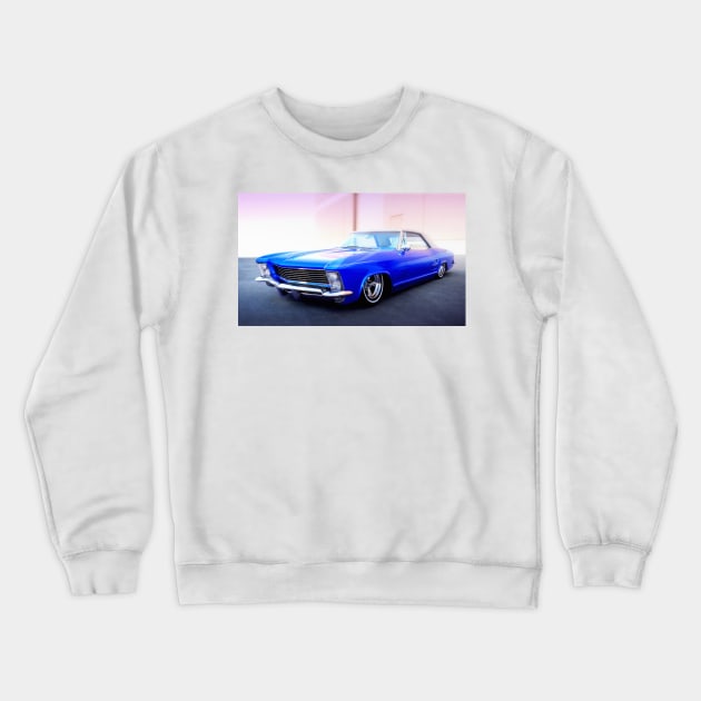 1963 Buick Riviera Low Rider Crewneck Sweatshirt by Burtney